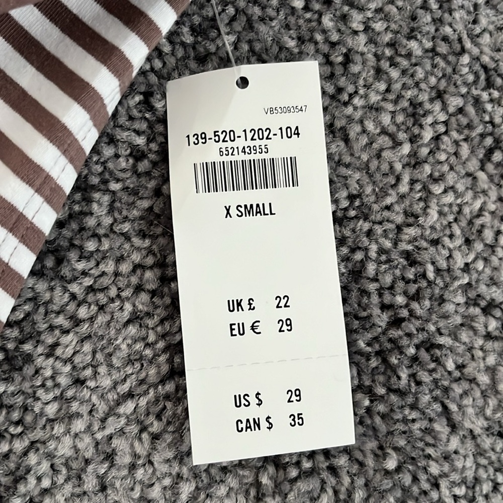 NWT Abercrombie Striped Polo Tank - Picture 4 of 5